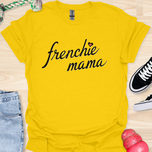 Frenchie Mama - V3 - Elegant Italic T-Shirt